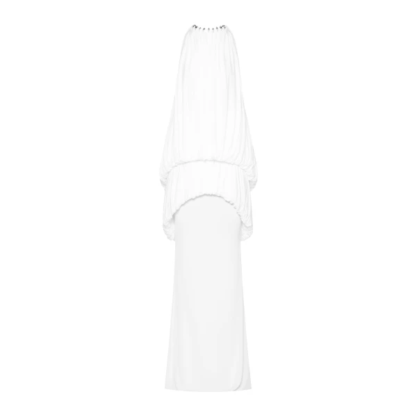 CHATS by C.Dam Mayer Dress in White | Maxi Dresses | Coveti