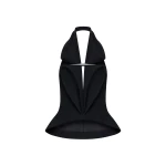 CHATS by C.Dam Mizar Halter Top in Black