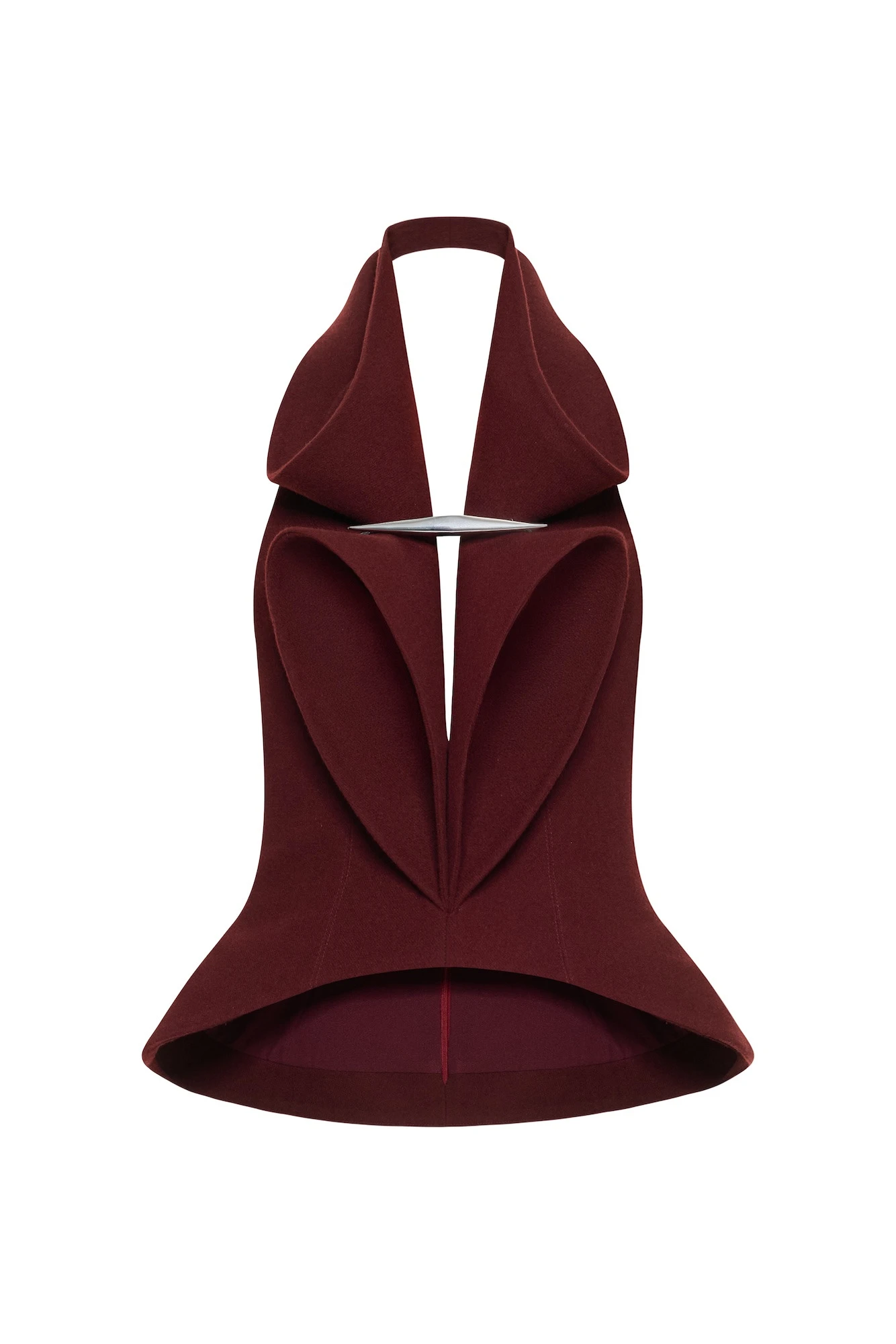 CHATS by C.Dam Mizar Halter Top in Maroon Red CHATS by C.Dam Mizar Halter Top in Maroon Red | Sleeveless | Coveti