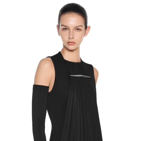 CHATS by C.Dam Noor Dress in Black | Maxi Dresses | Coveti