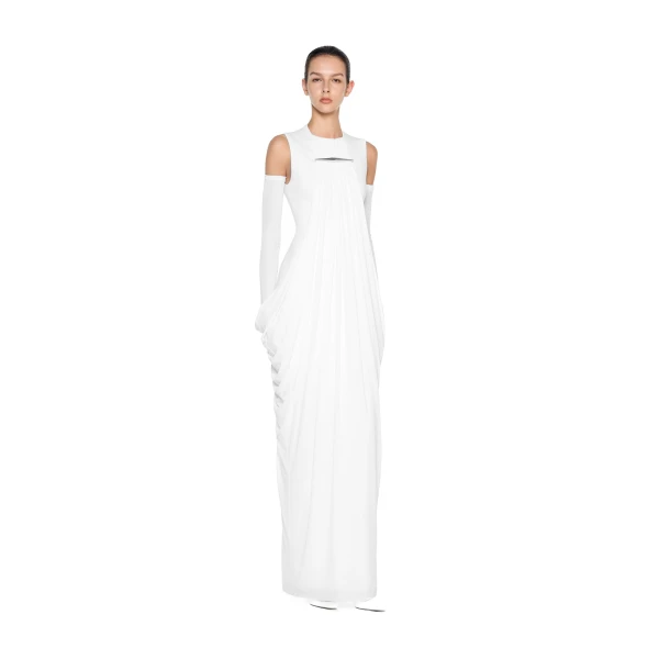 CHATS by C.Dam Noor Dress in White | Maxi Dresses | Coveti