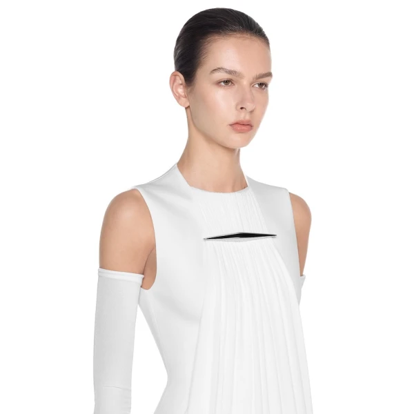 CHATS by C.Dam Noor Dress in White | Maxi Dresses | Coveti