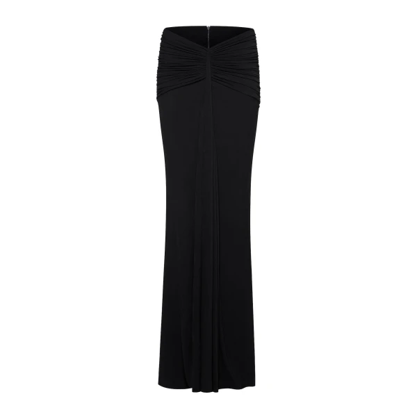 CHATS by C.Dam Noura Vest and Skirt Set in Black, view 4