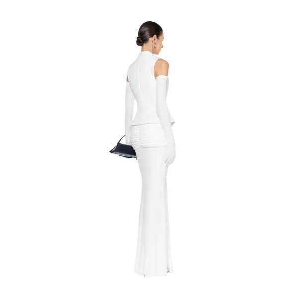 CHATS by C.Dam Noura Vest and Skirt Set in White | Vests | Coveti