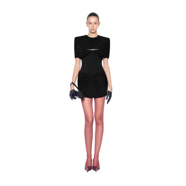 CHATS by C.Dam Rachel Dress in Black | Mini Dresses | Coveti