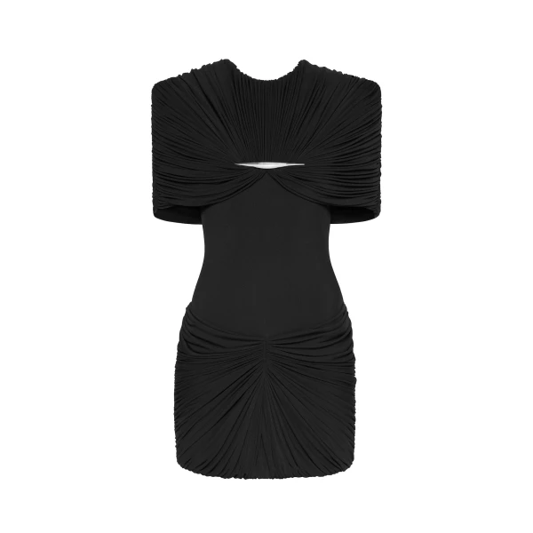 CHATS by C.Dam Rachel Dress in Black | Mini Dresses | Coveti