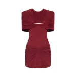 CHATS by C.Dam Rachel Dress in Maroon | Mini Dresses | Coveti