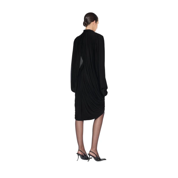 CHATS by C.Dam Rana Dress in Black, view 3