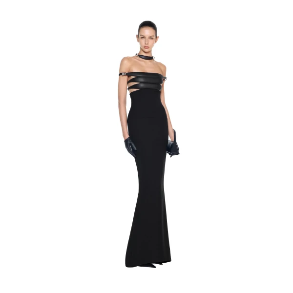 CHATS by C.Dam Rania Dress in Black | Maxi Dresses | Coveti