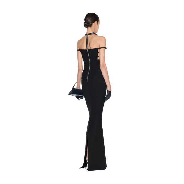CHATS by C.Dam Rania Dress in Black | Maxi Dresses | Coveti
