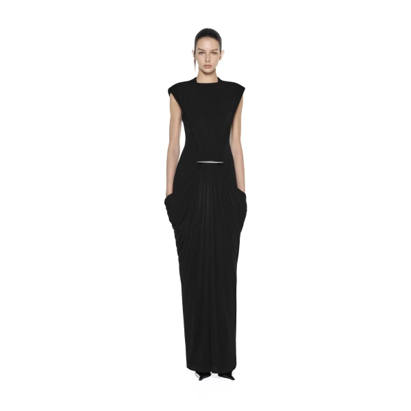 CHATS by C.Dam Rita Dress in Black | Maxi Dresses | Coveti
