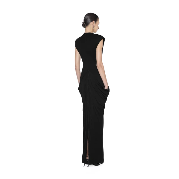 CHATS by C.Dam Rita Dress in Black | Maxi Dresses | Coveti
