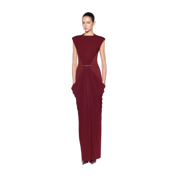 CHATS by C.Dam Rita Dress in Maroon | Maxi Dresses | Coveti