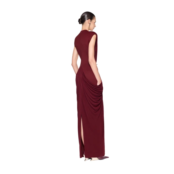 CHATS by C.Dam Rita Dress in Maroon | Maxi Dresses | Coveti