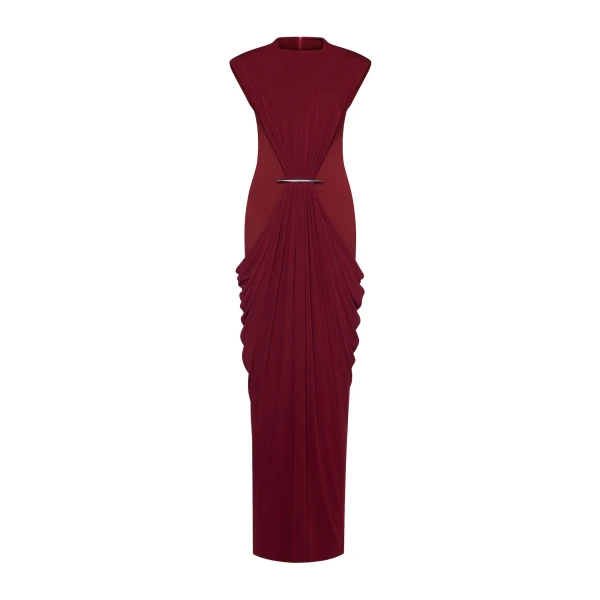 Rita Dress in Maroon