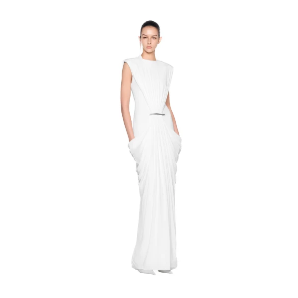 CHATS by C.Dam Rita Dress in White | Maxi Dresses | Coveti