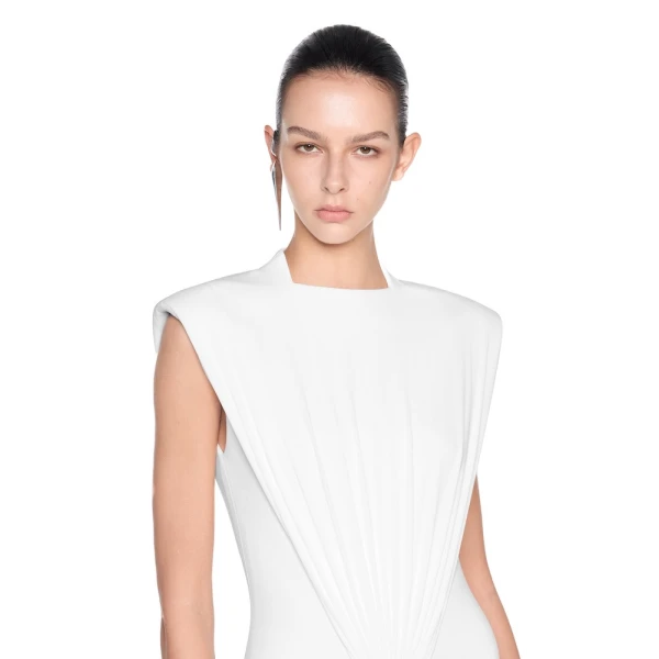 CHATS by C.Dam Rita Dress in White | Maxi Dresses | Coveti