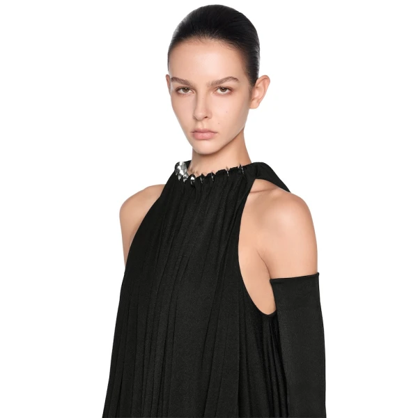 CHATS by C.Dam Rosalind Top and Skirt Set in Black | Sleeveless | Coveti