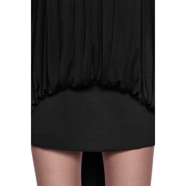 CHATS by C.Dam Rosalind Top and Skirt Set in Black | Sleeveless | Coveti