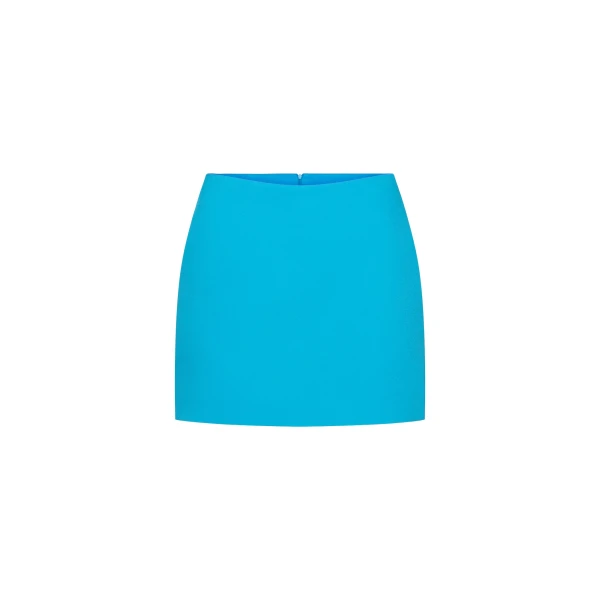 CHATS by C.Dam Rosalind Top and Skirt Set in Cerulean Blue, view 4