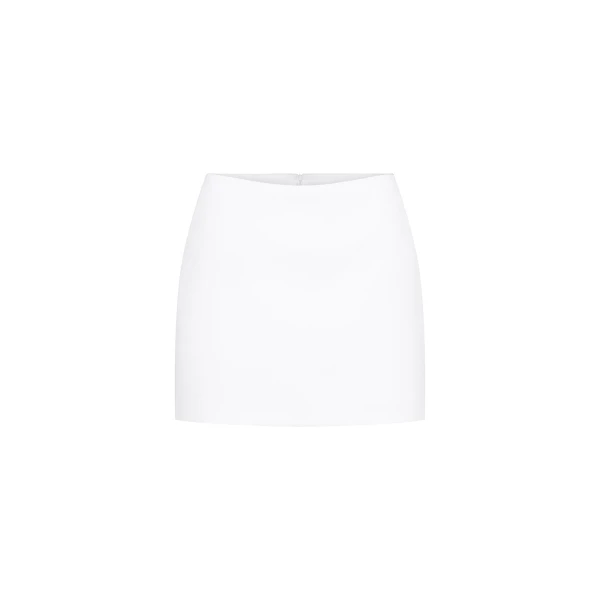 CHATS by C.Dam Rosalind Top and Skirt Set in White | Sleeveless | Coveti