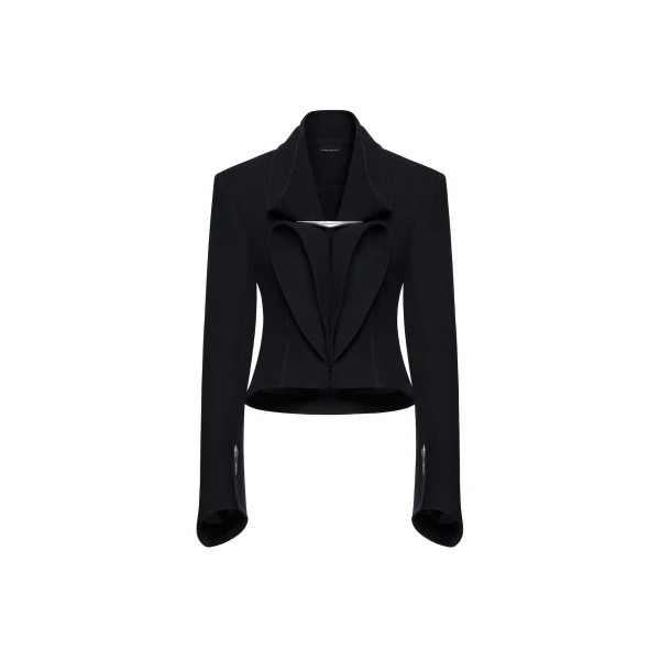 CHATS by C.Dam Sagitta Blazer in Black | Blazers | Coveti