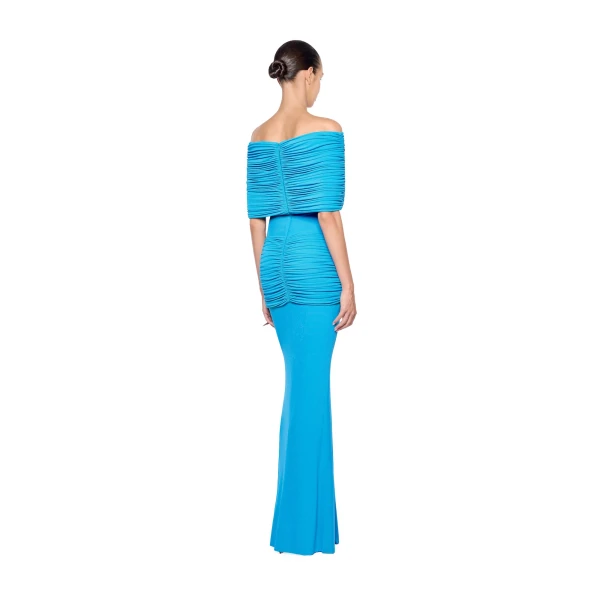 CHATS by C.Dam Sarah Dress in Cerulean Blue | Maxi Dresses | Coveti