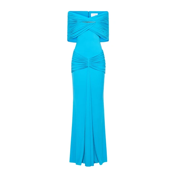 CHATS by C.Dam Sarah Dress in Cerulean Blue | Maxi Dresses | Coveti