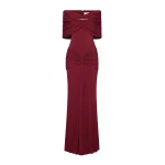 CHATS by C.Dam Sarah Dress in Maroon | Maxi Dresses | Coveti