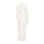 CHATS by C.Dam Selene Coat in Ivory White | Coats | Coveti