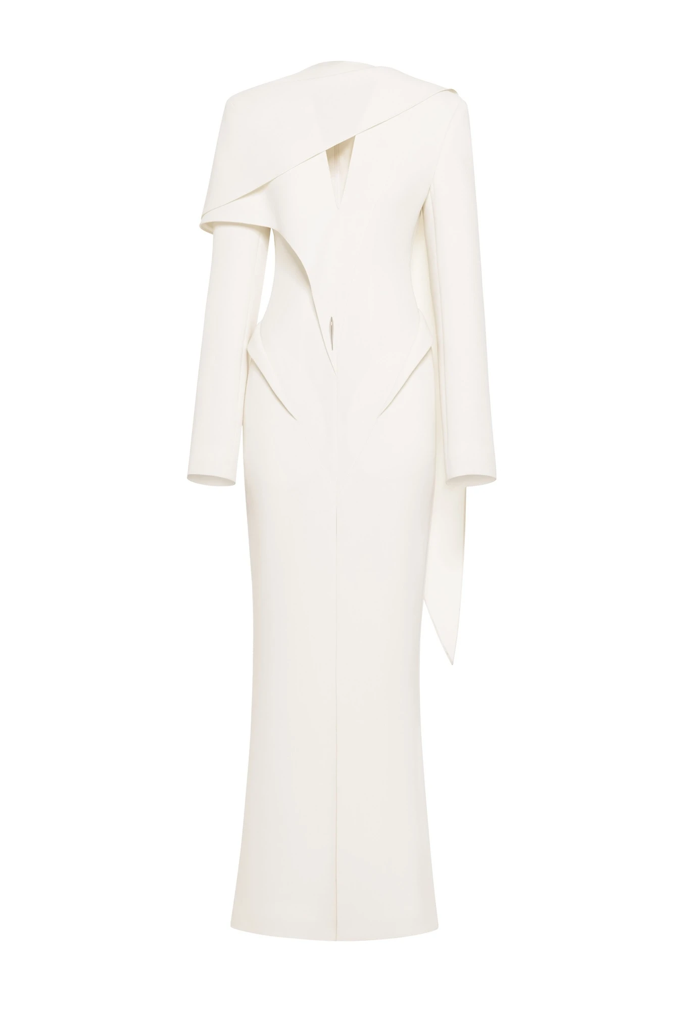 CHATS by C.Dam Selene Coat in Ivory White CHATS by C.Dam Selene Coat in Ivory White