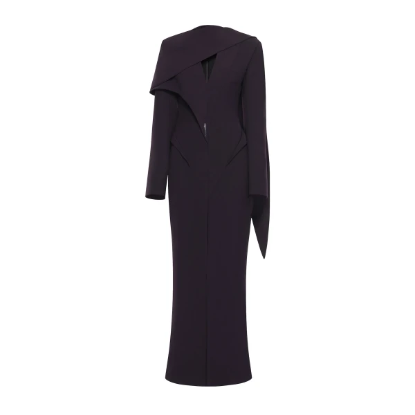 Selene Coat in Mulberry Red