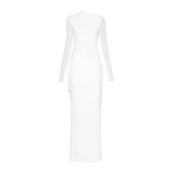 CHATS by C.Dam Selma Dress in White | Maxi Dresses | Coveti