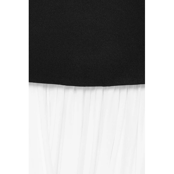 CHATS by C.Dam Shirley Dress in Black and White | Maxi Dresses | Coveti