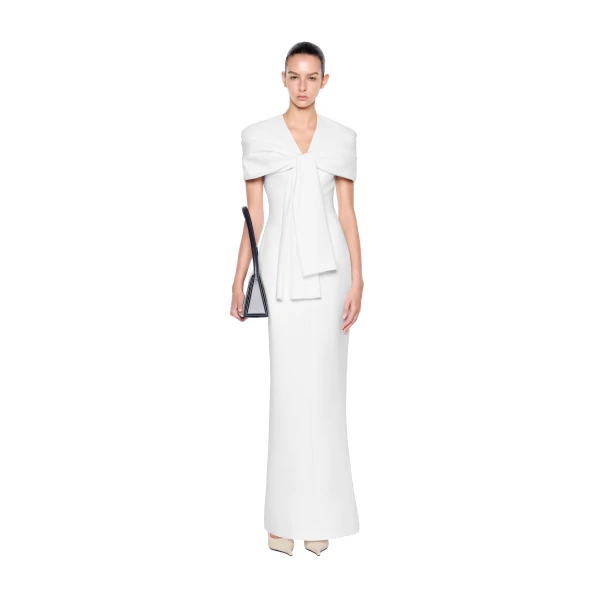 CHATS by C.Dam Sophie Dress in White | Maxi Dresses | Coveti