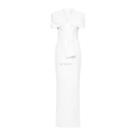 CHATS by C.Dam Sophie Dress in White | Maxi Dresses | Coveti