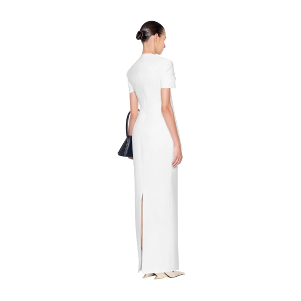 CHATS by C.Dam Sophie Dress in White | Maxi Dresses | Coveti