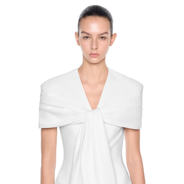 CHATS by C.Dam Sophie Dress in White | Maxi Dresses | Coveti