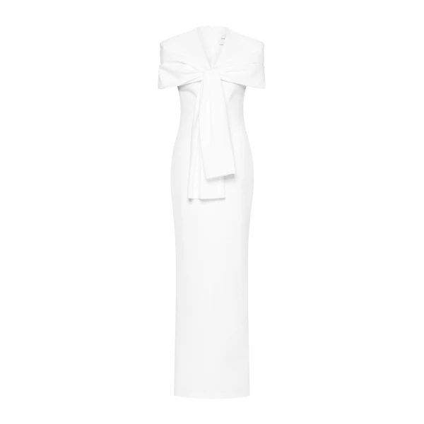 CHATS by C.Dam Sophie Dress in White | Maxi Dresses | Coveti