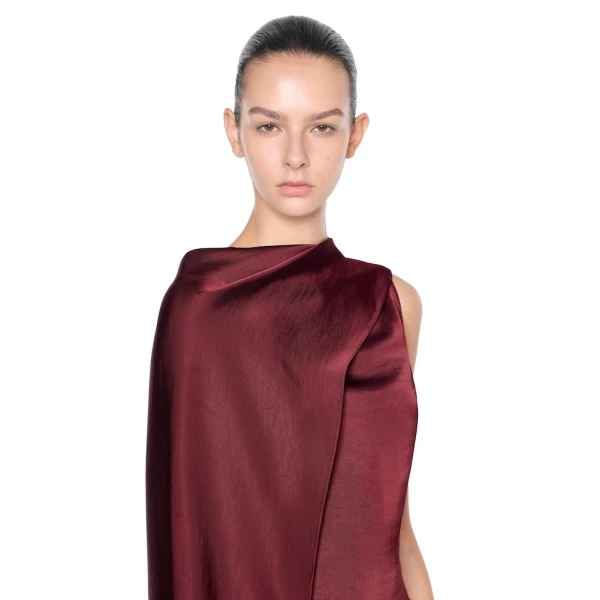 CHATS by C.Dam Veena Dress in Sangria Red, view 4