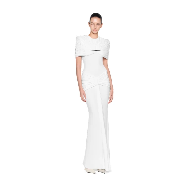 CHATS by C.Dam Virginia Dress in White | Maxi Dresses | Coveti