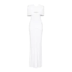 CHATS by C.Dam Virginia Dress in White | Maxi Dresses | Coveti