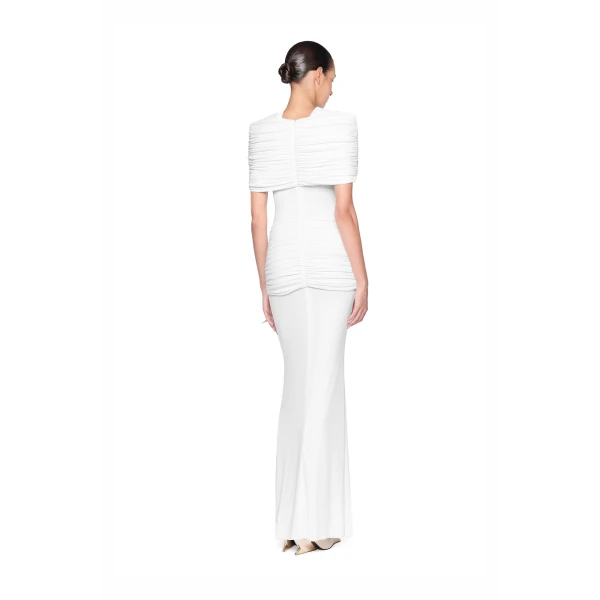 CHATS by C.Dam Virginia Dress in White | Maxi Dresses | Coveti