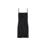 Camilla and Marc Allegro Satin Bias Mini Dress in Washed Black | Mini Dresses | Coveti