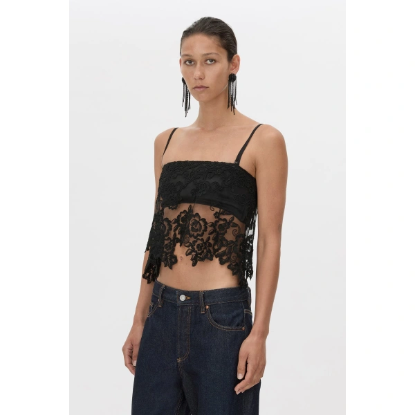 Camilla and Marc Alvar Lace Cami in Black, view 3 | Camisoles | Coveti