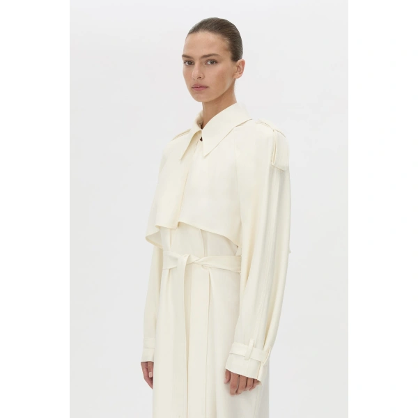 Camilla and Marc Arcadia Trench in Cream, view 3 | Trench Coat | Coveti
