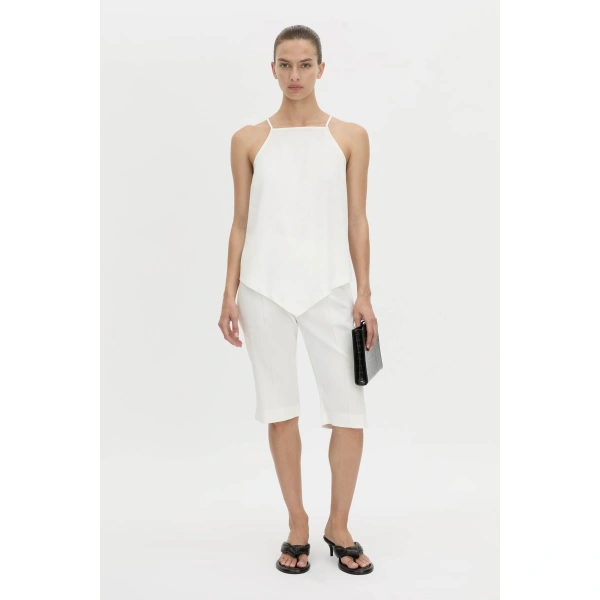Camilla and Marc Arlowe High Neck Top in Soft White, view 2 | Sleeveless | Coveti