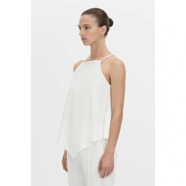 Camilla and Marc Arlowe High Neck Top in Soft White, view 3 | Sleeveless | Coveti