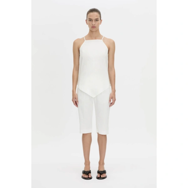 Camilla and Marc Arlowe High Neck Top in Soft White, view 4 | Sleeveless | Coveti