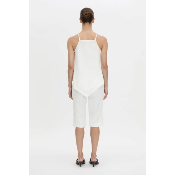 Camilla and Marc Arlowe High Neck Top in Soft White, view 6 | Sleeveless | Coveti